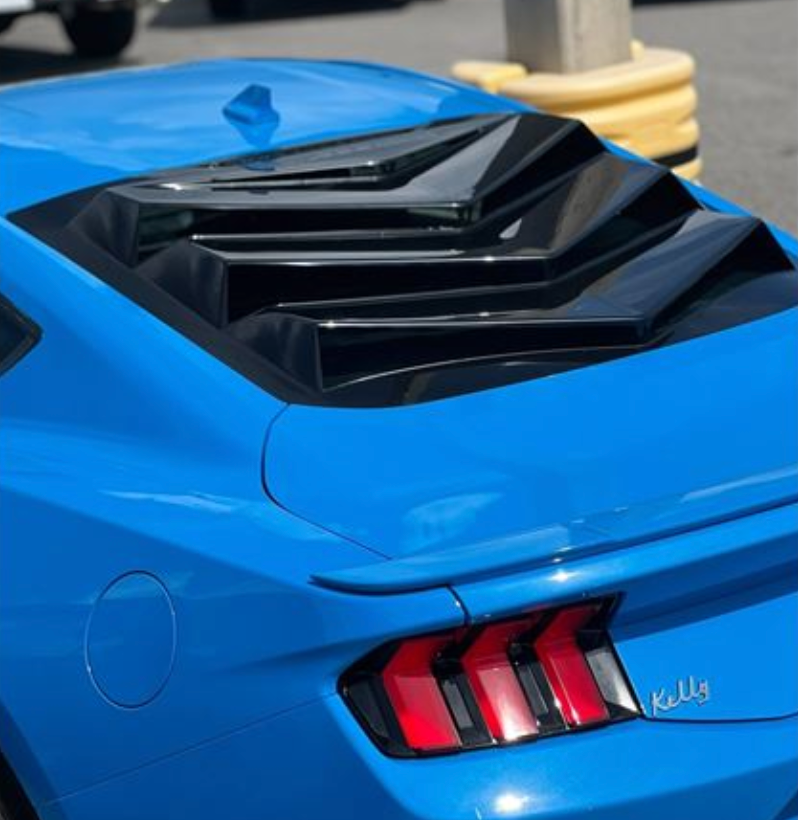 Mustang rear on sale window louvers