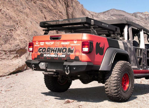 Go Rhino 20-22 Jeep Gladiator JT/16-22 Toy. Tacoma/05-21 Nssn Frontier XRS  Cross Bars Kit - Tex. Blk