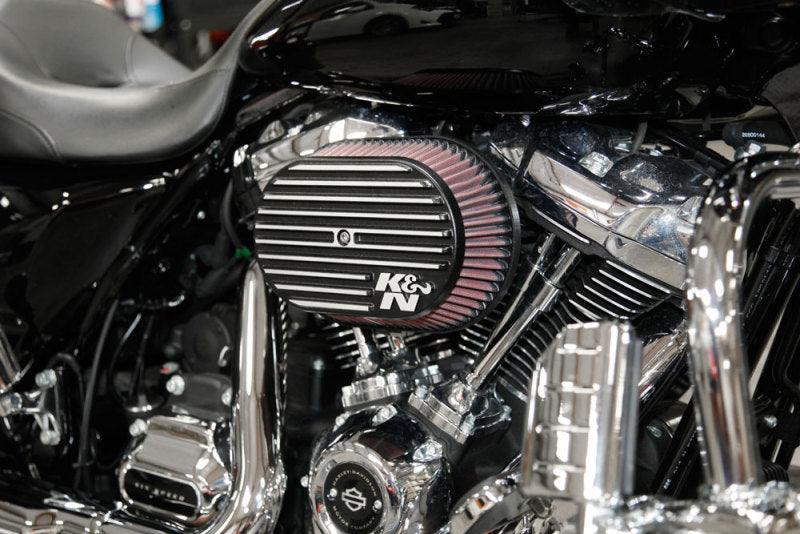 K&N Street Metal Intake System for 02-06 Harley Davidson Road King F/I 88cl  Side Draft Dyna/Softail