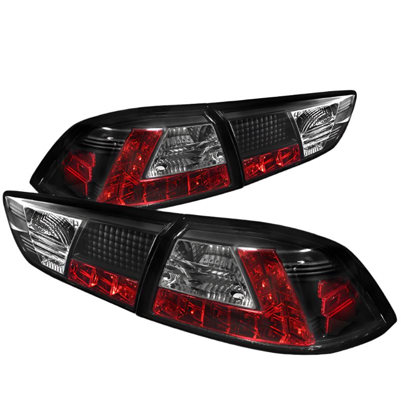 Spyder Mitsubishi Lancer/Evolution X 08-14 LED Tail Lights Blk  ALT-YD-MITEVO1008-LED-BK