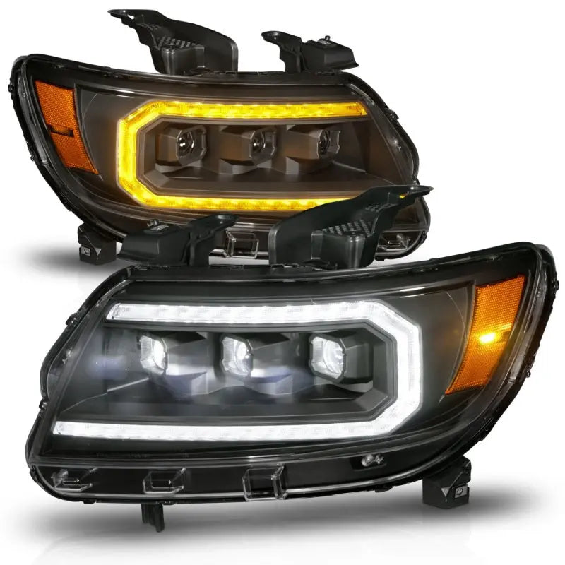 ANZO 15-22 Chevrolet Colorado Full LED Projector Headlights w