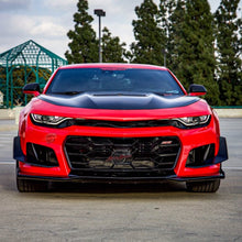 Load image into Gallery viewer, 2019-2025 Chevy Camaro ZL1 1LE Track Package Front Bumper Conversion 13pcs Flat BLK w/RS Headlights - Black Ops Auto Works