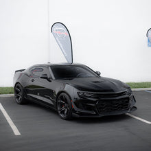 Load image into Gallery viewer, 2019-2025 Chevy Camaro ZL1 1LE Track Package Front Bumper Conversion 13pcs Flat BLK w/RS Headlights - Black Ops Auto Works