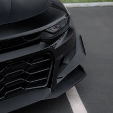 Load image into Gallery viewer, 2019-2025 Chevy Camaro ZL1 1LE Track Package Front Bumper Conversion 13pcs Flat BLK w/RS Headlights - Black Ops Auto Works