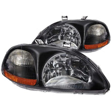 Load image into Gallery viewer, ANZO 1996-1998 Honda Civic Crystal Headlights Black - Black Ops Auto Works