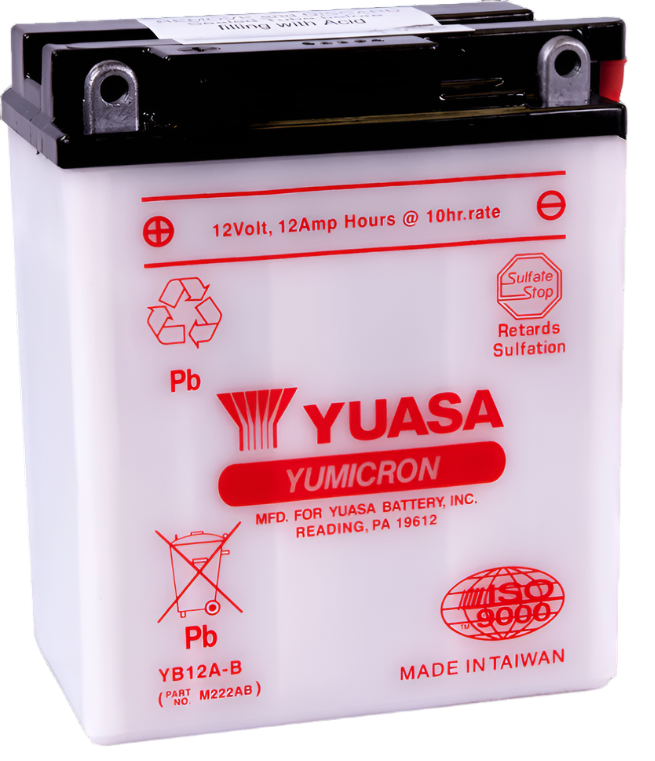 Yuasa YB12A-B Yumicron 12 Volt Battery | Black Ops Auto Works