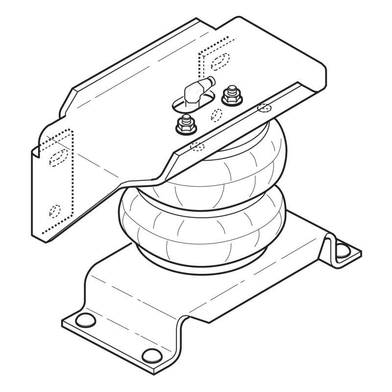 Firestone Ride-Rite Air Helper Spring Kit Rear Ford F550 / Ram 4500/5500  (W217602404)