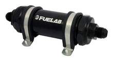 Load image into Gallery viewer, Fuelab 828 In-Line Fuel Filter Long -8AN In/Out 6 Micron Fiberglass - Black - Black Ops Auto Works