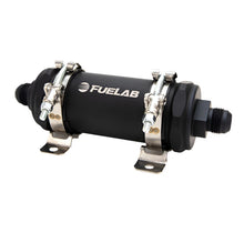 Load image into Gallery viewer, Fuelab PRO Series In-Line Fuel Filter (10gpm) -12AN In/-12AN Out 100 Micron Stainless - Matte Black - Black Ops Auto Works