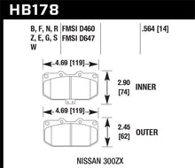 Load image into Gallery viewer, Hawk 2/1989-1996 Nissan 300ZX Base (Excl. Turbo) HPS 5.0 Front Brake Pads - Black Ops Auto Works