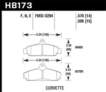 Load image into Gallery viewer, Hawk 84-87 Chevy Corvette 5.7 HPS Street Front Brake Pads - Black Ops Auto Works