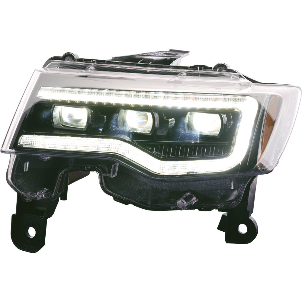 Infinite Series Bi-LED Headlights w/ LED DRL 17-21 Jeep Grand