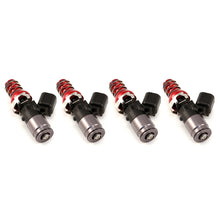 Load image into Gallery viewer, Injector Dynamics 1340cc Injectors-48mm Length - 11mm Gold Top/Denso And -204 Low Cushion (Set of 4) - Black Ops Auto Works