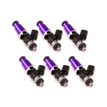 Load image into Gallery viewer, Injector Dynamics 1700cc Injectors - 60mm Length - 14mm Purple Top - Denso Lower Cushion (Set of 6) - Black Ops Auto Works