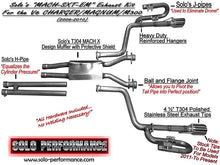 Load image into Gallery viewer, MACH-SXT-EM Cat Back Exhaust System 2006-2010 Dodge Charger Dodge Magnum Chrysler 300 V6 - Black Ops Auto Works