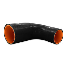 Load image into Gallery viewer, Mishimoto Silicone Reducer Coupler 90 Degree 2.5in to 3.25in - Black - Black Ops Auto Works