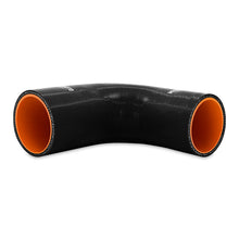 Load image into Gallery viewer, Mishimoto Silicone Reducer Coupler 90 Degree 2.75in to 3in - Black - Black Ops Auto Works