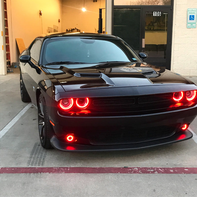 Oracle 15 21 Dodge Challenger Waterproof LED Fog Light Halo Kit