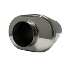 Load image into Gallery viewer, Stainless Bros 3.5in x 12.0in OAL SS304 Oval Muffler - Polished - Black Ops Auto Works