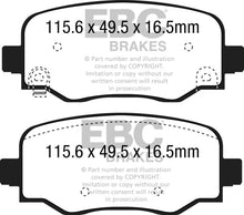 Load image into Gallery viewer, EBC 15+ Fiat 500X 1.4 Turbo Yellowstuff Rear Brake Pads - Black Ops Auto Works