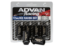 Load image into Gallery viewer, Advan Lug Nut 12X1.5 (Black) - 4 Pack - Black Ops Auto Works